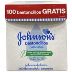 Johnson's Baby Cotton & Paper Swabs 200uts