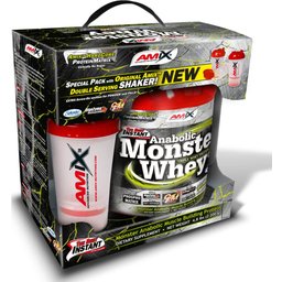 Anabolic Monster Whey Fresa Plátano 2,2kg + Shaker