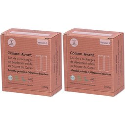 Comme Avant Recharges déodorant solide -  Menthe poivreé & Géranium Bourbon