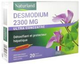 Desmodium 2000 mg 30 Ampoules Buvables de 15 ml - Boîte 20 ampoules de 10 ml