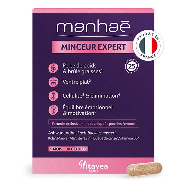 Minceur Expert Perte de Poids, Brûle Graisse, Ventre Plat, Cellulite 30 Gélules