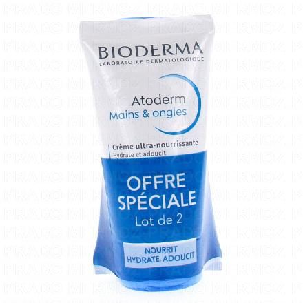 Atoderm - Crème Mains & Ongles 2 tubes 2x50ml