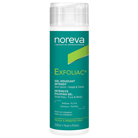 Exfoliac gel moussant intensif flacon 200ml