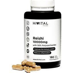 Aliments vitaux Reishi Pure 10000mg 180 capsules végétaliennes