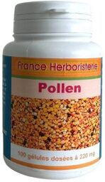 GELULES POLLEN gélules dosées à 220mg.