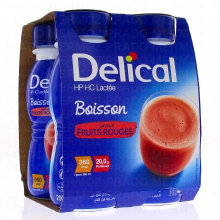 Boisson HP/HC Lactée fruits rouges 4x200ml