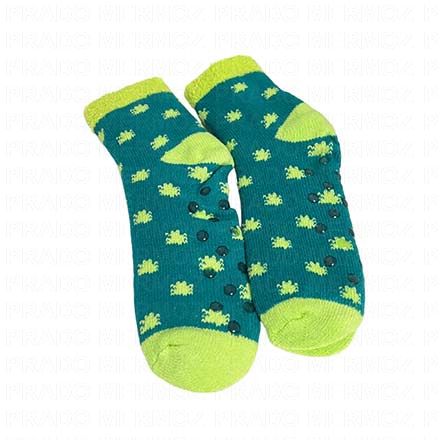 Chaussettes Bien-être Aloe Vera verte à pois 35/40