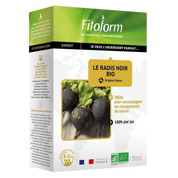 Le Radis Noir Bio 20 ampoules