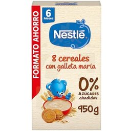 Nestlé Papilla 8 Cereales Galleta Maria 0% Azúcar Añadido 950g