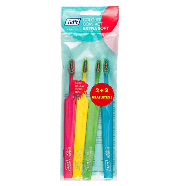 Select Brosse à Dents Compact Extra Souple Lot de 4