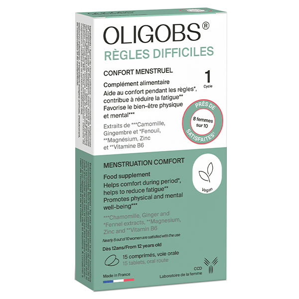 Oligobs Règles Difficiles Boîte 1 cycle 15 comprimés sécables