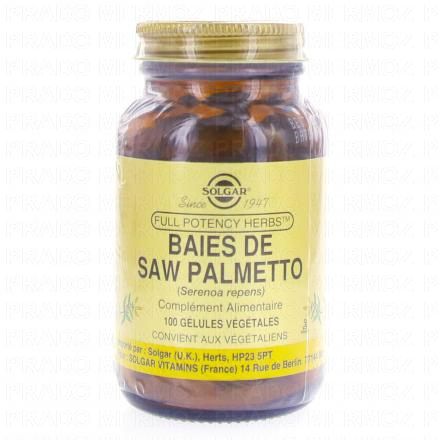 Baies de Saw Palmetto 100 gélules