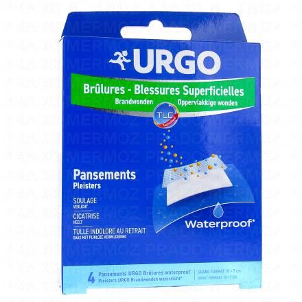 Pansements brulures - blessures superficielles Waterproof x 4