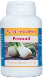 GELULES FENOUIL 200 gélules dosées à 300 mg.