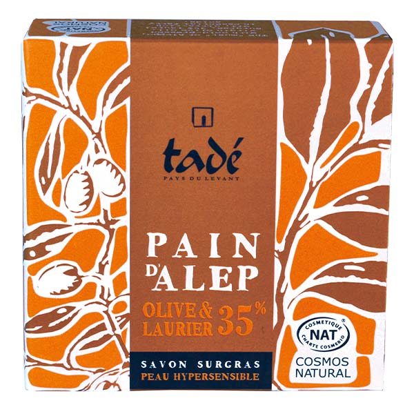Pain d'Alep Olive & Laurier Savon Surgras Bio 100g