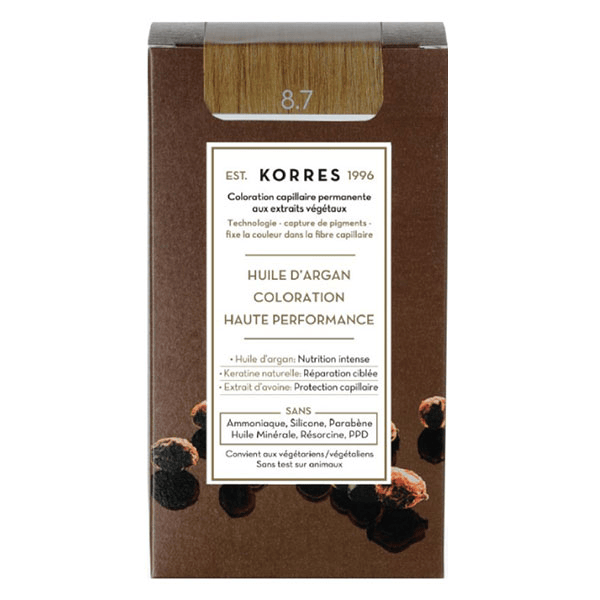 Capillaire Coloration Permanente Blond Clair Marron 8.7