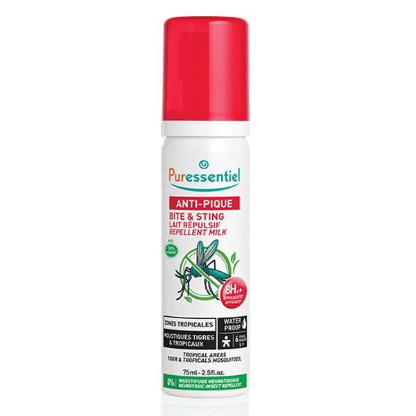 Antipique Lait Répulsif Zones Tropicales Waterproof 75 ml