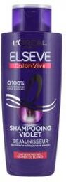 Elseve Color Vive Shampoing Violet Déjaunisseur Cheveux Méchés, Blonds ou Blancs 200 ml - Flacon 200 ml
