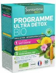 Bio Programme Ultra Détox Bio 30 Ampoules - Boîte 30 ampoules de 10 ml