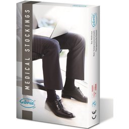 Gloria Med 299 Gentleman Mi-Bas Taille S Courte Bleu 1ut