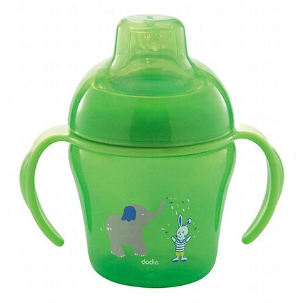 Tasse d'apprentissage verte +6 mois 200ml