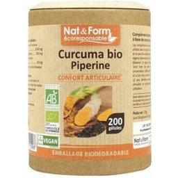 Eco Curcum Piperine Bio 200 Gélules