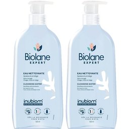 Biolane Expert - Eau Nettoyante Sans Rinçage - Peaux Sensibles - 500ml