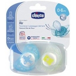 Sucette en silicone Physio Air 0-6 M+ Bleu 2