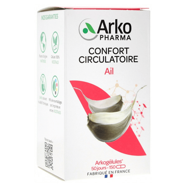 Arkogélules Ail Confort Circulatoire 150 gélules