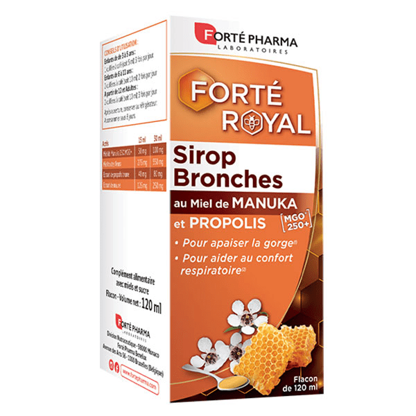 Sirop Bronches au Miel de Manuka & Propolis Flacon 120 ml