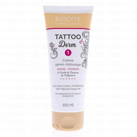 Cosmétique - Tattoo Derm 1 crème après tatouage tube 100ml