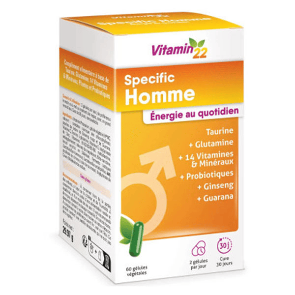 Vitamin 22 Specific Homme 60 gélules