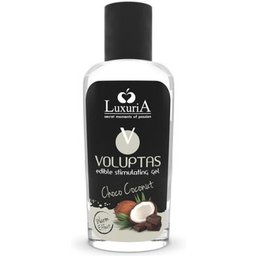 Voluptas Gel de Massage Comestible Effet Réchauffant Noix de Coco et Crème 100ml
