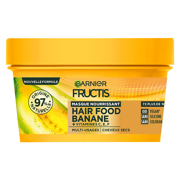 Fructis Hair Food Banane Masque nourrissant pour cheveux secs 320ml