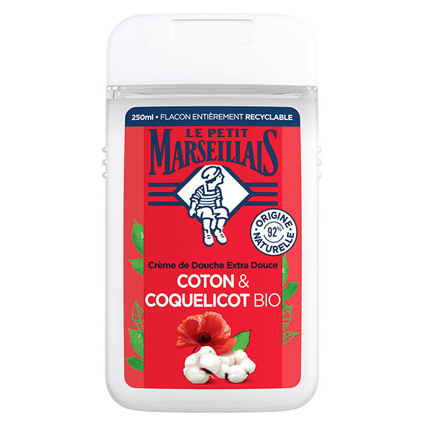 Douche Crème Extra Doux Coton Coquelicot 250ml
