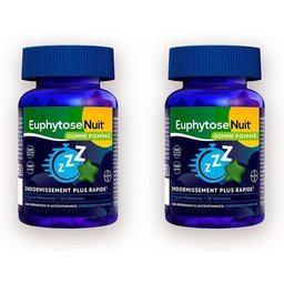EuphytoseNuit Gummies mélatonine sommeil goût pomme