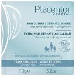 Placentor Végétal Pain Surgras Dermatologique Peaux Sensibles 110 g - Boîte 110 g