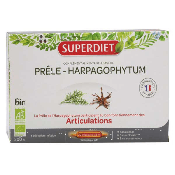 Prêle - Harpagophytum Bio 20 ampoules