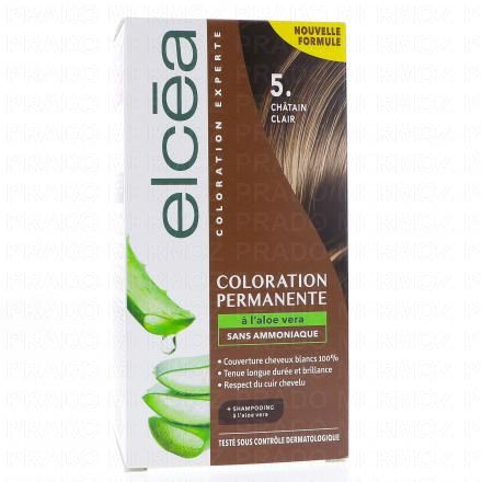 Coloration permanente à l'aloé vera chatain clair 5.