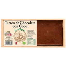 Chocolates Solé Turrón de Chocolate con Coco Bio 200g