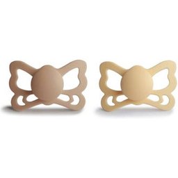 Butterfly Anatomical Silicone Daffodil Silky Satin 6M+ 2uts