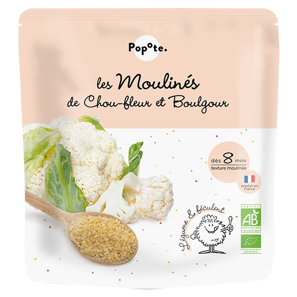 les Moulinés Chou-Fleur Boulgour +8mois Bio 180g