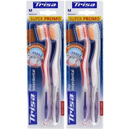 Trisa Brosse à dents Pro Interdental Duo Moyenne