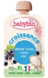 Croissance Brassé Vache Riz Cassis 6 Mois et + Bio 100 g - Gourde 100 g
