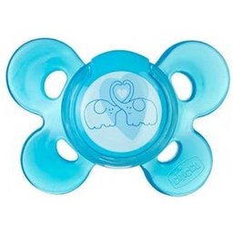 Tétine Physio Comfort en silicone bleu 6-12m+