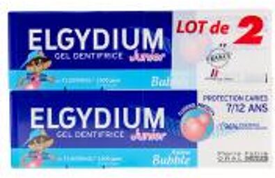 Junior Dentifrice Protection Caries Grenadine 7/12 ans Lot de 2 x 50 ml - Lot 2 x 50 ml
