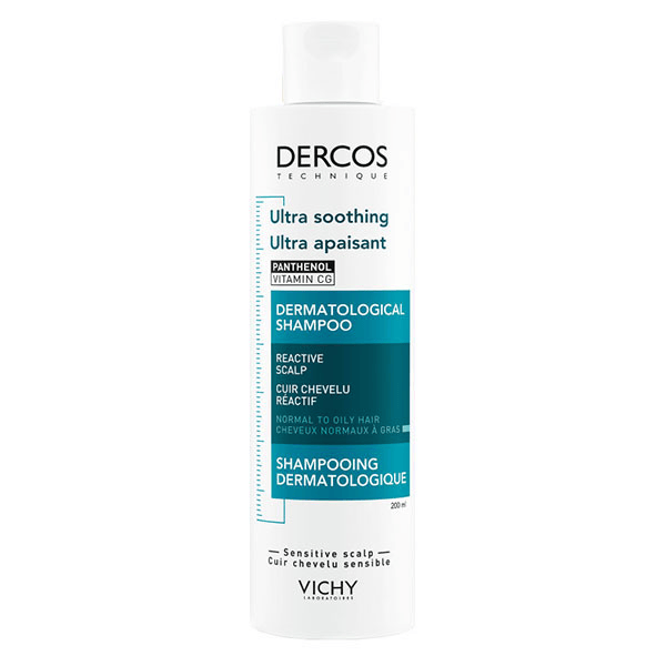 Dercos Shampoing Dermatologique Ultra Apaisant Cheveux Normaux à Gras 200ml