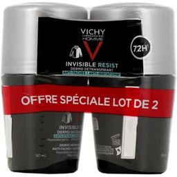 Homme Déodorant Roll-On 72H Invisible Resist 2x50ml