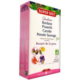 Super Diet Quatuor Bio Beauté De La Peau 20 Ampoules