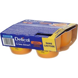 Crème dessert sans lactose Abricot